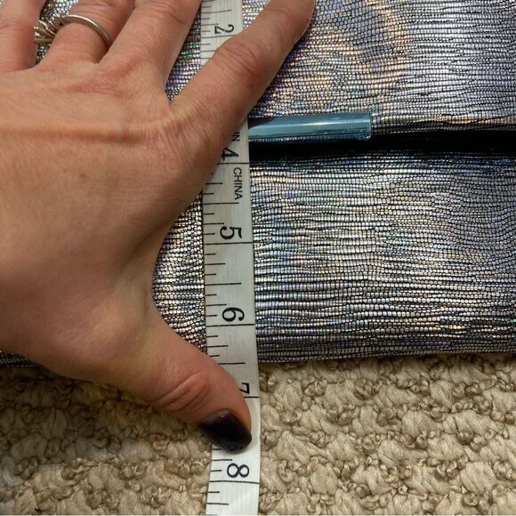Brand new with Tags MMS Design Studio Silver Holographic Convertible‎ Bag - Picture 12 of 15
